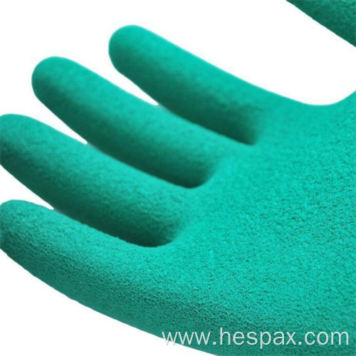 Hespax Foam Latex Labour Gloves Rubber Maintenance Industry